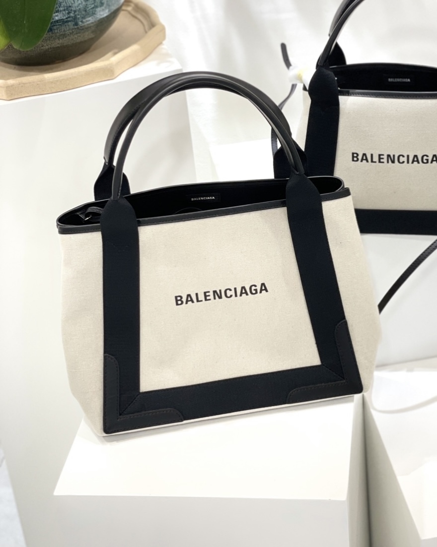 BALENCIAGA Navy Small Cabas