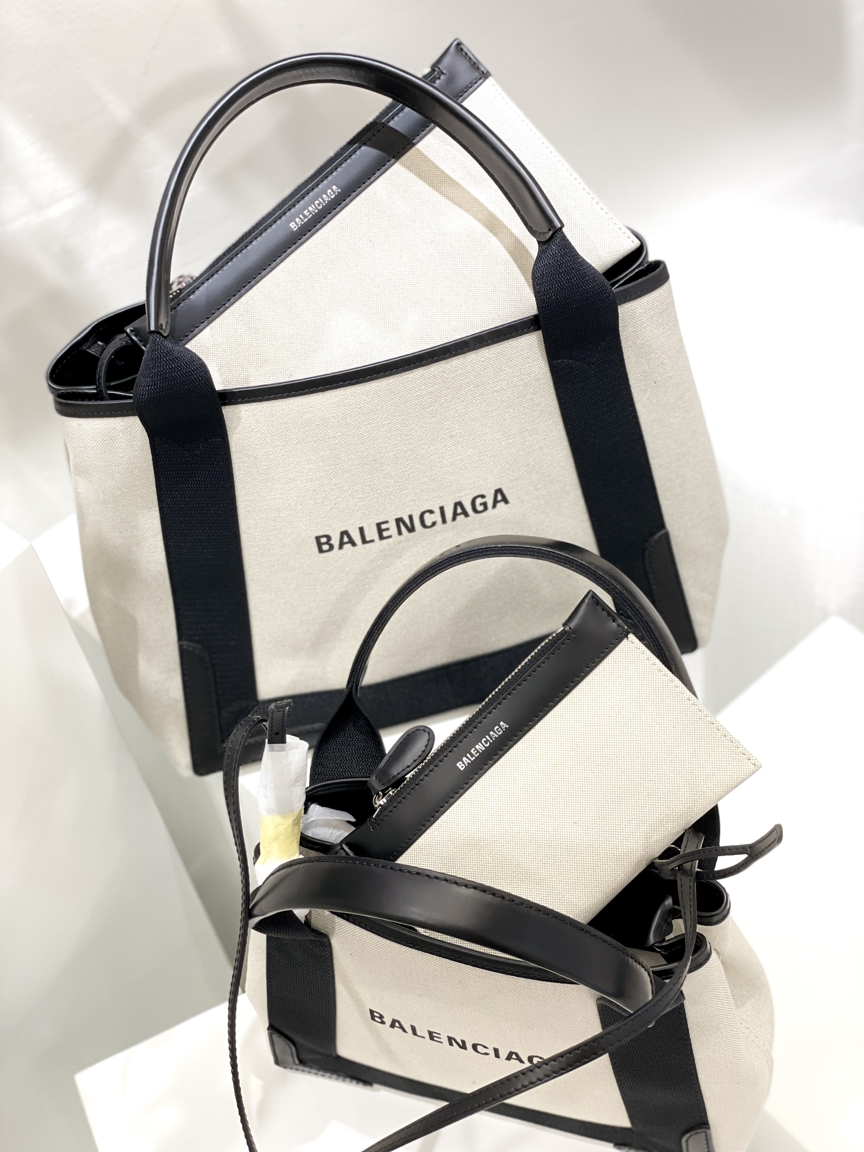 BALENCIAGA Navy Small Cabas