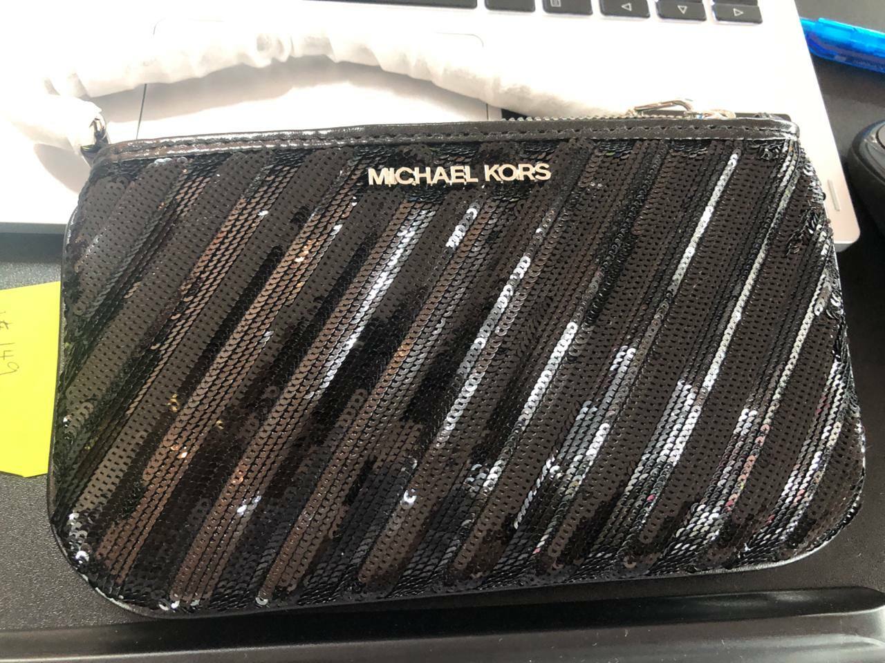 [S] MICHAEL KORS SHINY BLACK MD TZ CHAI BLACK, 194900907269 (SMK56)