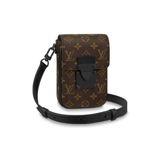 Louis Vuitton LV S Look Vertucal 棕色老花 手機包 斜背包