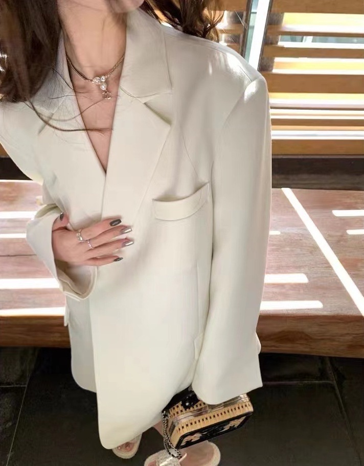 百搭挺版 西裝外套(黑/白/灰)