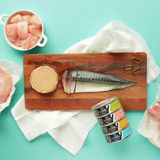 貓族2種肉無膠主食罐 - 深海鯖魚+雞肉 - 165g貓罐頭