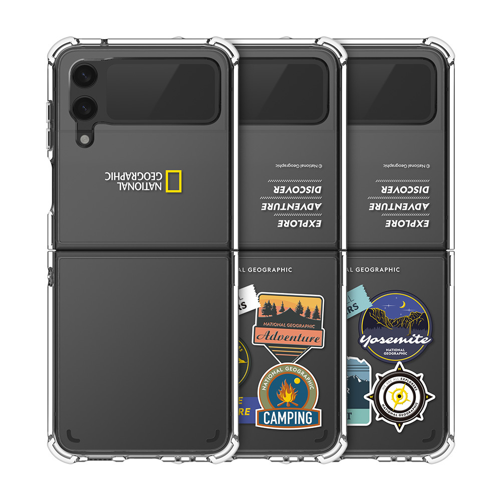 National Geographic - Crystal Clear - Samsung Flip 4 Case 貼身透明防撞手機硬殼