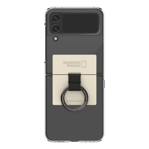 National Geographic - Ring Strap Crystal Slim Fit - Samsung Flip 4 Case 指環貼身透明手機硬殼