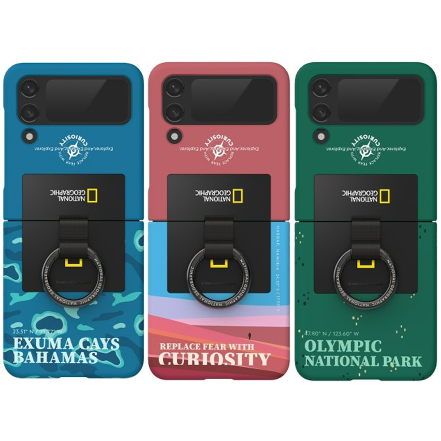 National Geographic - Ring Strap - Samsung Flip 4 Case 指環貼身手機硬殼
