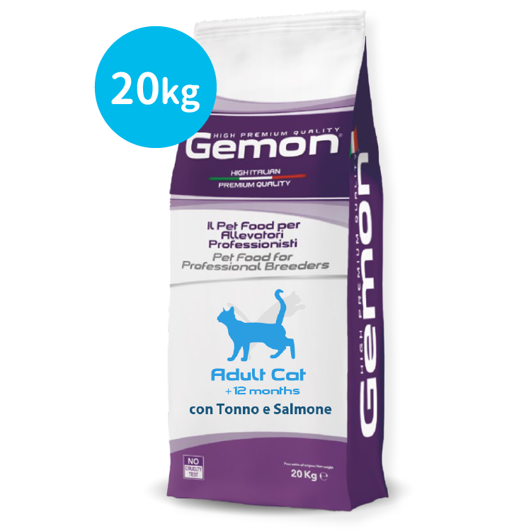 Gemon丨鮮吞拿三文魚 成貓配方 20kg (GEM-0000)