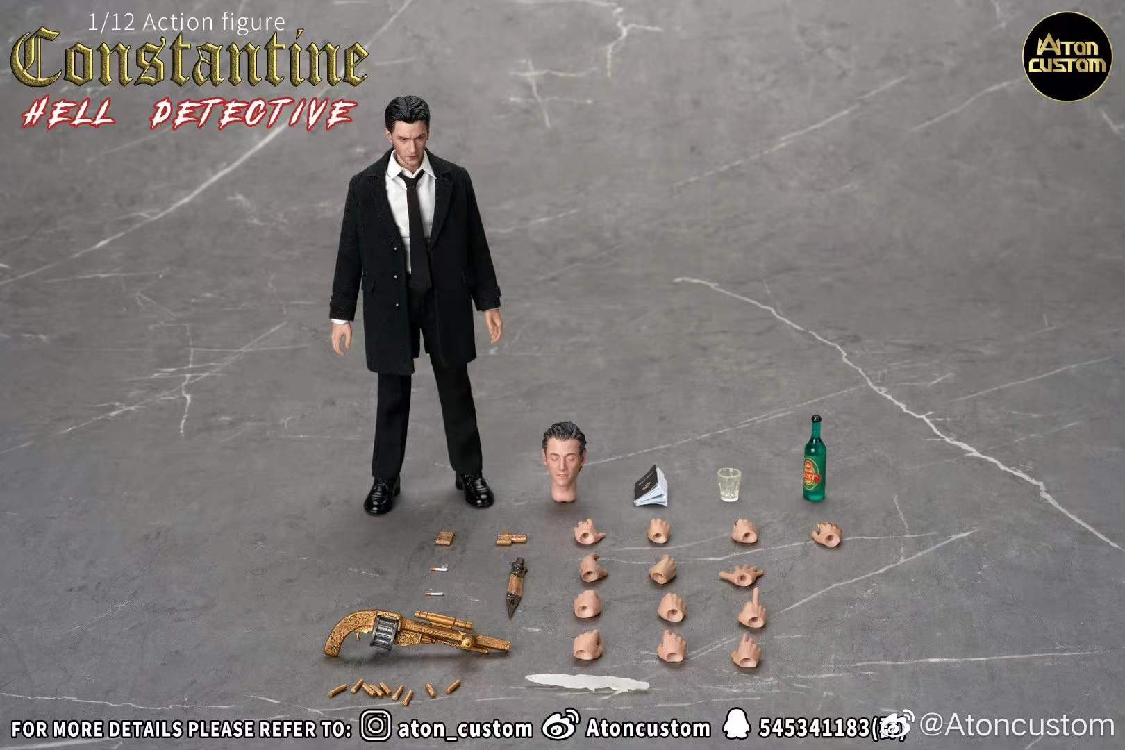 最終値下げ　Aton Custom 1/12 Hell detective ATON Custom 1/12 Hell Detective Keanu Constantine