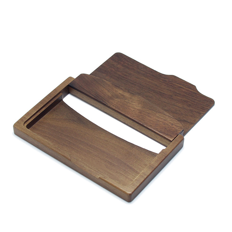 木質翻蓋名片夾