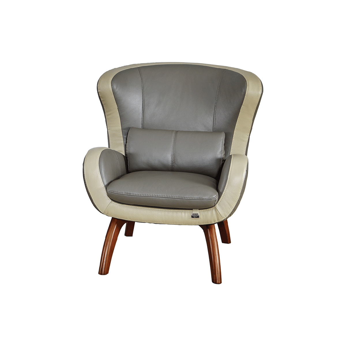 【KCT全牛皮】單人皮沙發