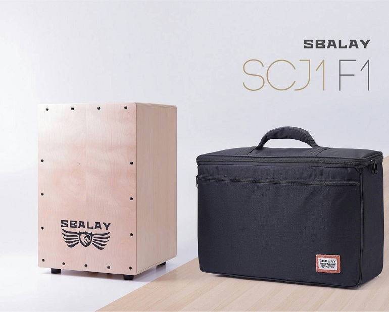 SBALAY SCJ1-F1 木箱鼓 折疊式攜帶型 原木色 附原廠厚袋
