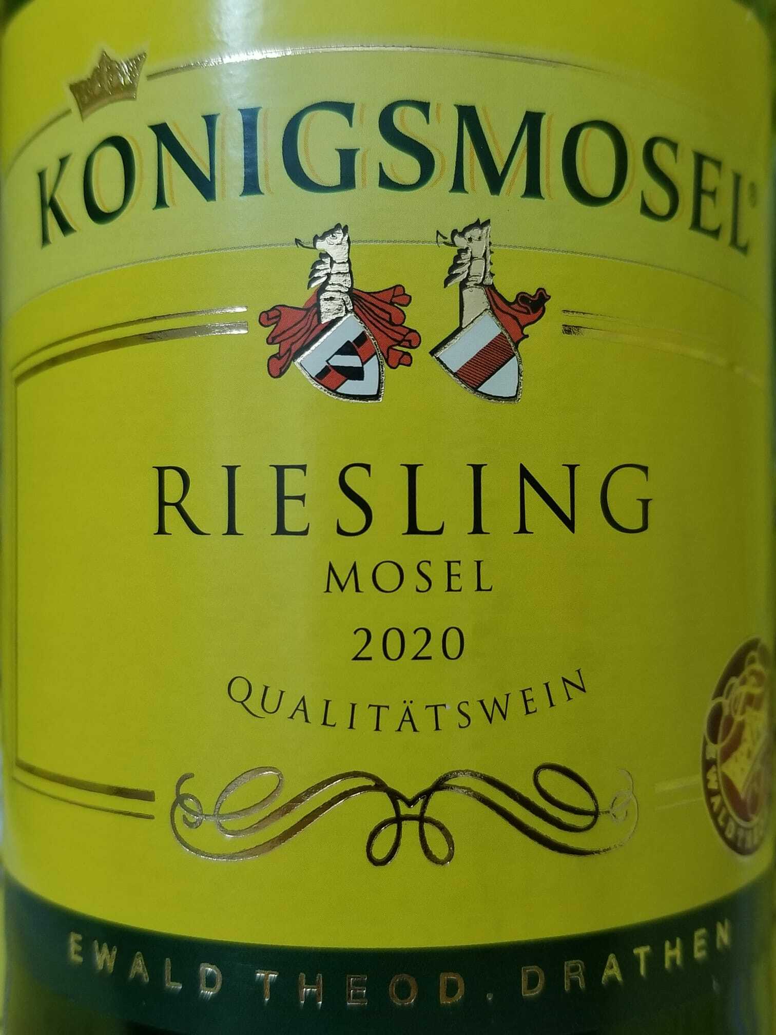 konigsmosel,riesling,Qualitätswein,Qualitatswein,德國白酒,甜酒,德國甜白酒,sweet wine,German wine