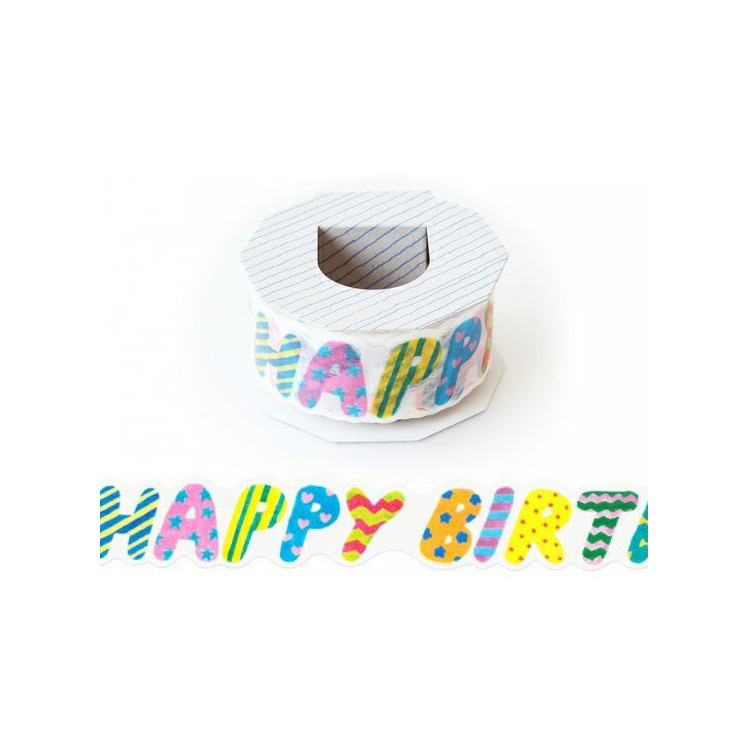 AIUEO紙膠帶 - Happy Birthday / AIUEO 日本