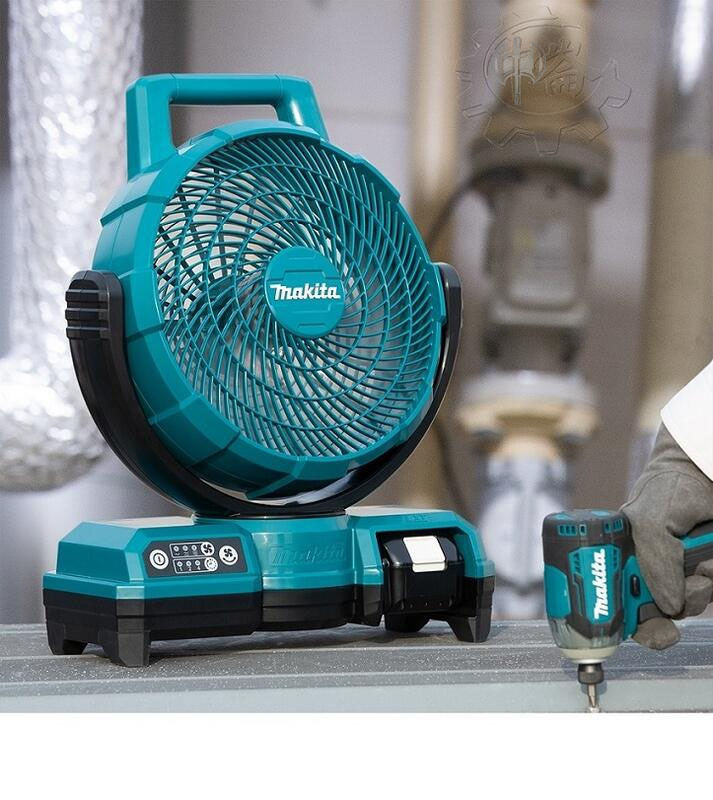 ＊中崙五金【附發票】牧田 DCF203Z DCF203 交/直流兩用充電式風扇 露營 14.4~18V/110V附變壓器