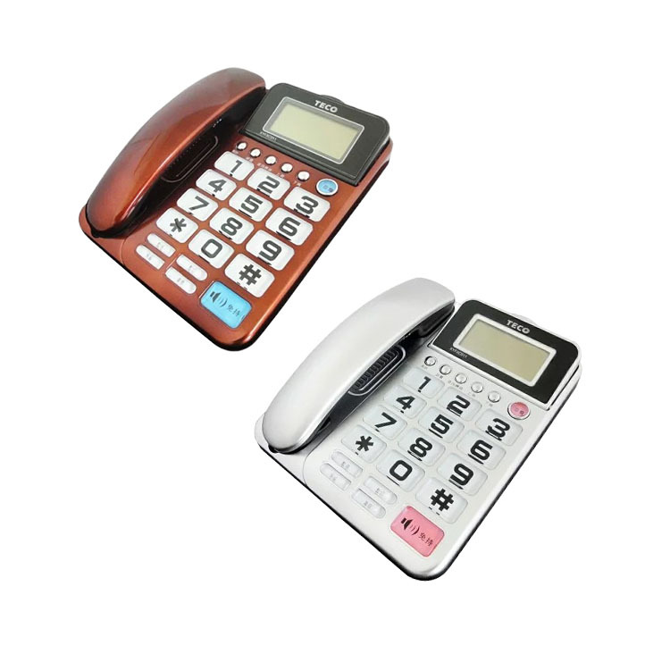 【TECO東元】來電顯示有線電話 XYFXC011 兩色