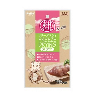 Petio 貓小食 脫水鰹魚 9g【$105 X 6 包】【可混合其他口味】