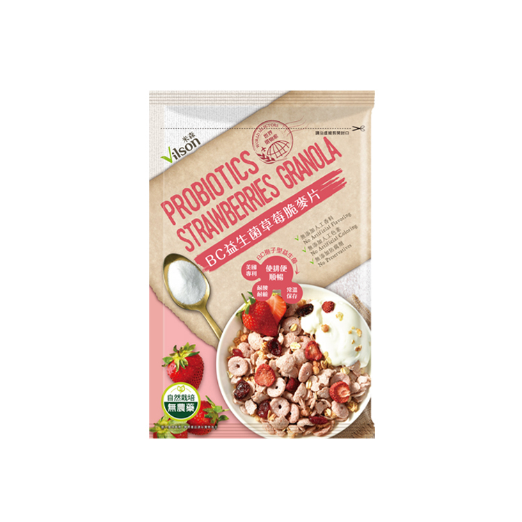 米森BC益生菌草莓脆麥片(隨手包)
