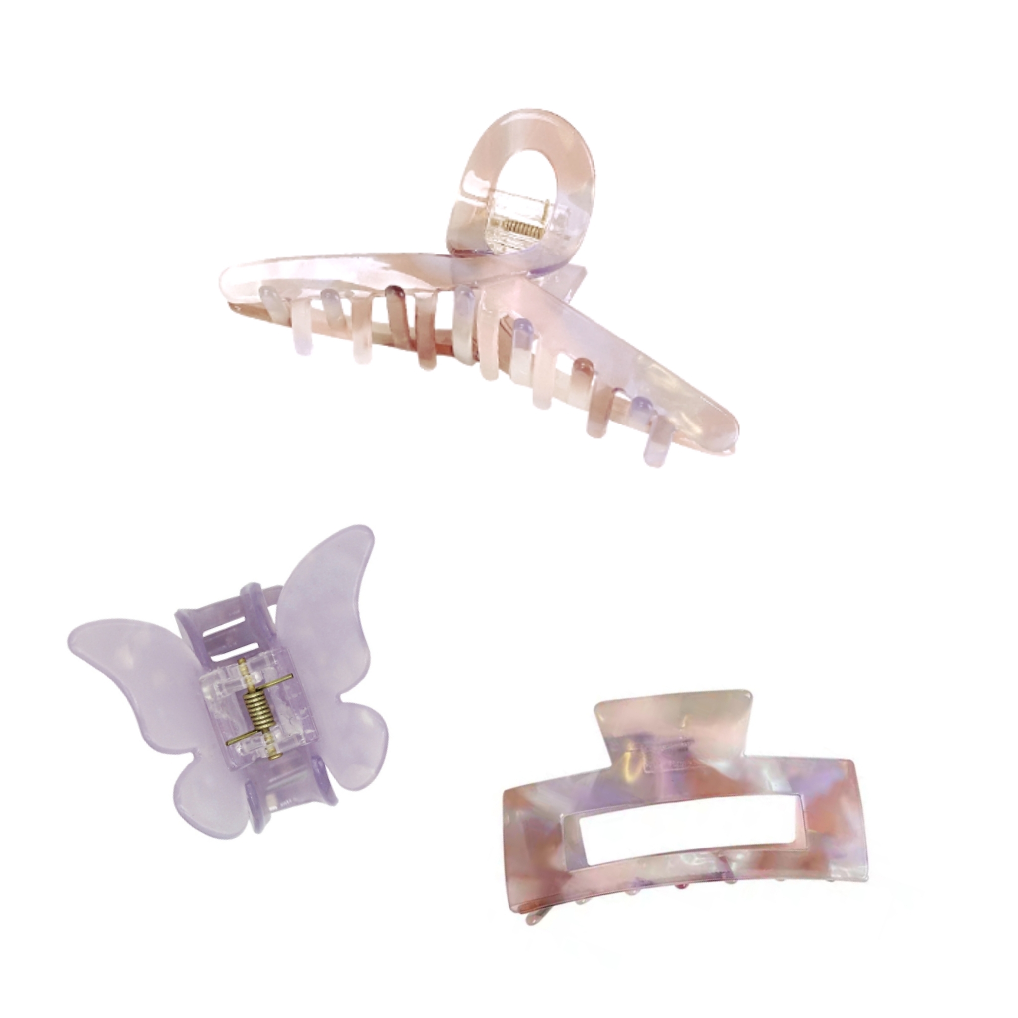 法式浪漫果凍色髮夾