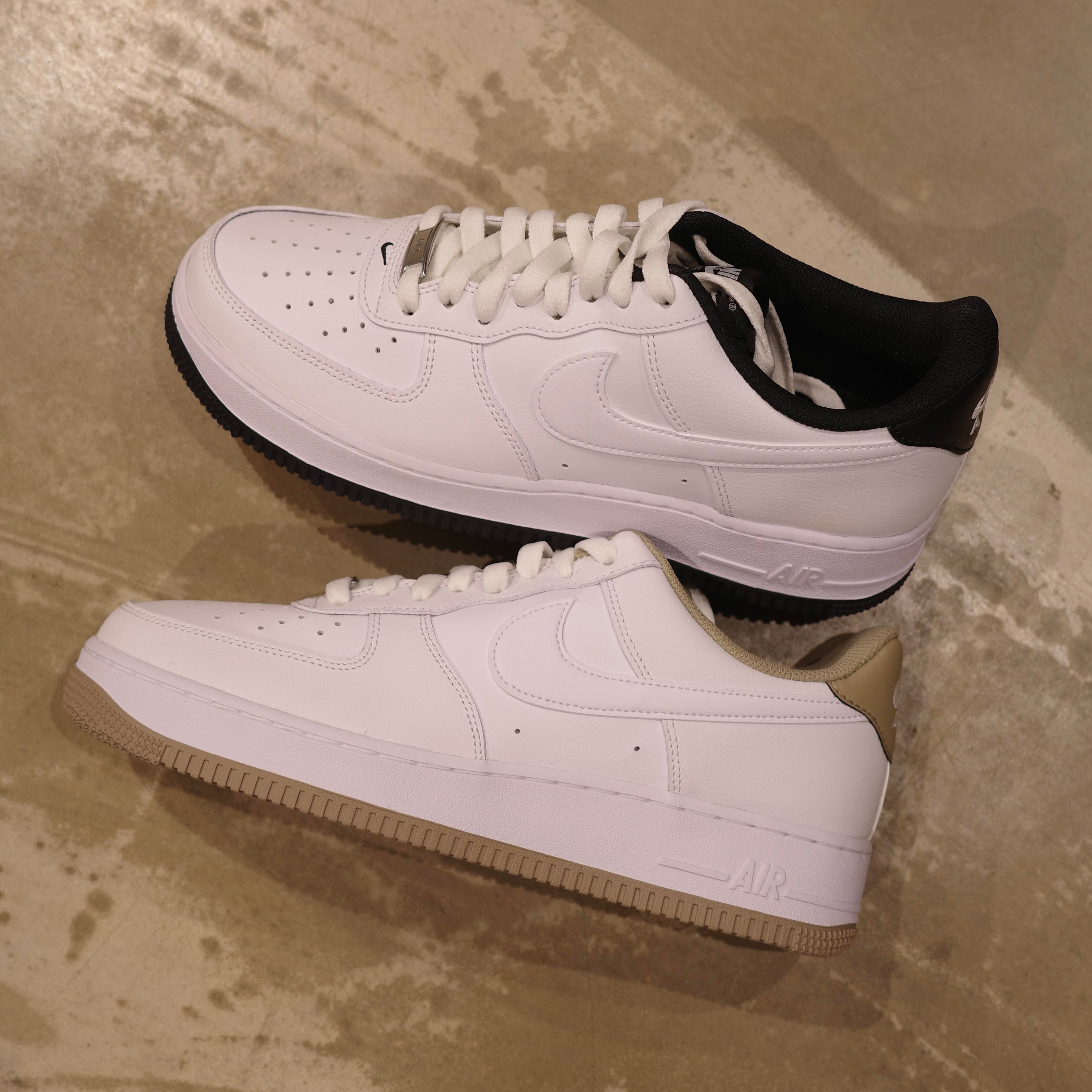 Nike Air Force 全白卡其邊黑邊兩色超好看男鞋DR9867-100 102