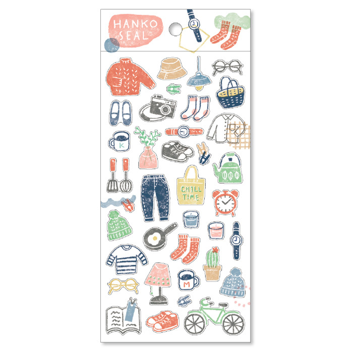 日常用品 霧光PET透明貼紙貼紙｜日本Mind Wave