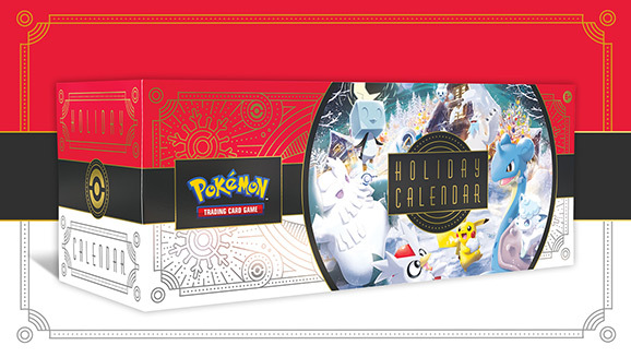 The Pokémon TCG: Holiday Calendar includes: 8 foil pro