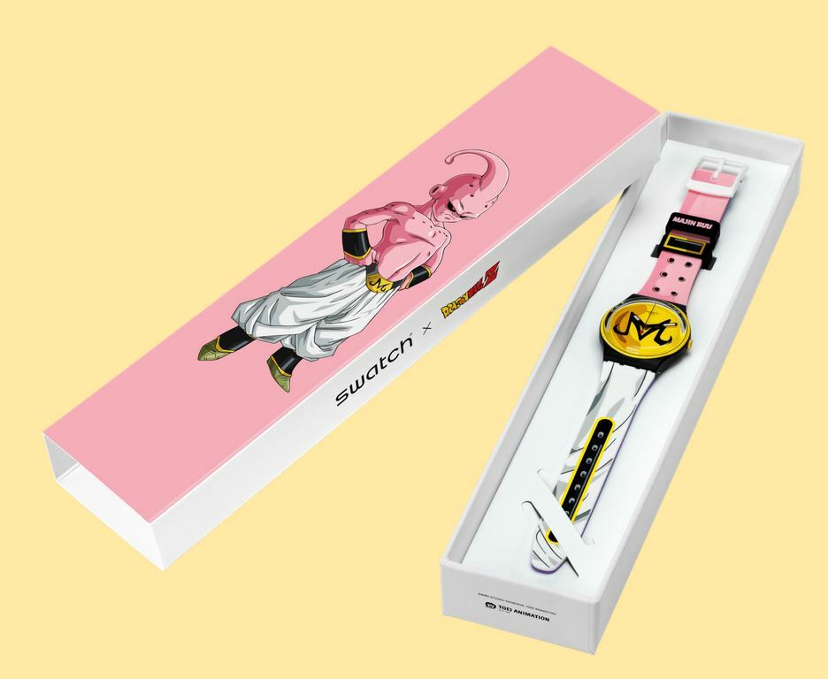 【Swatch】七龍珠-魔人普烏 GZ358 34mm 現代鐘錶