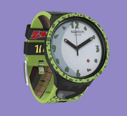 【Swatch】七龍珠-賽魯&西魯 SB01Z401 47mm 現代鐘錶