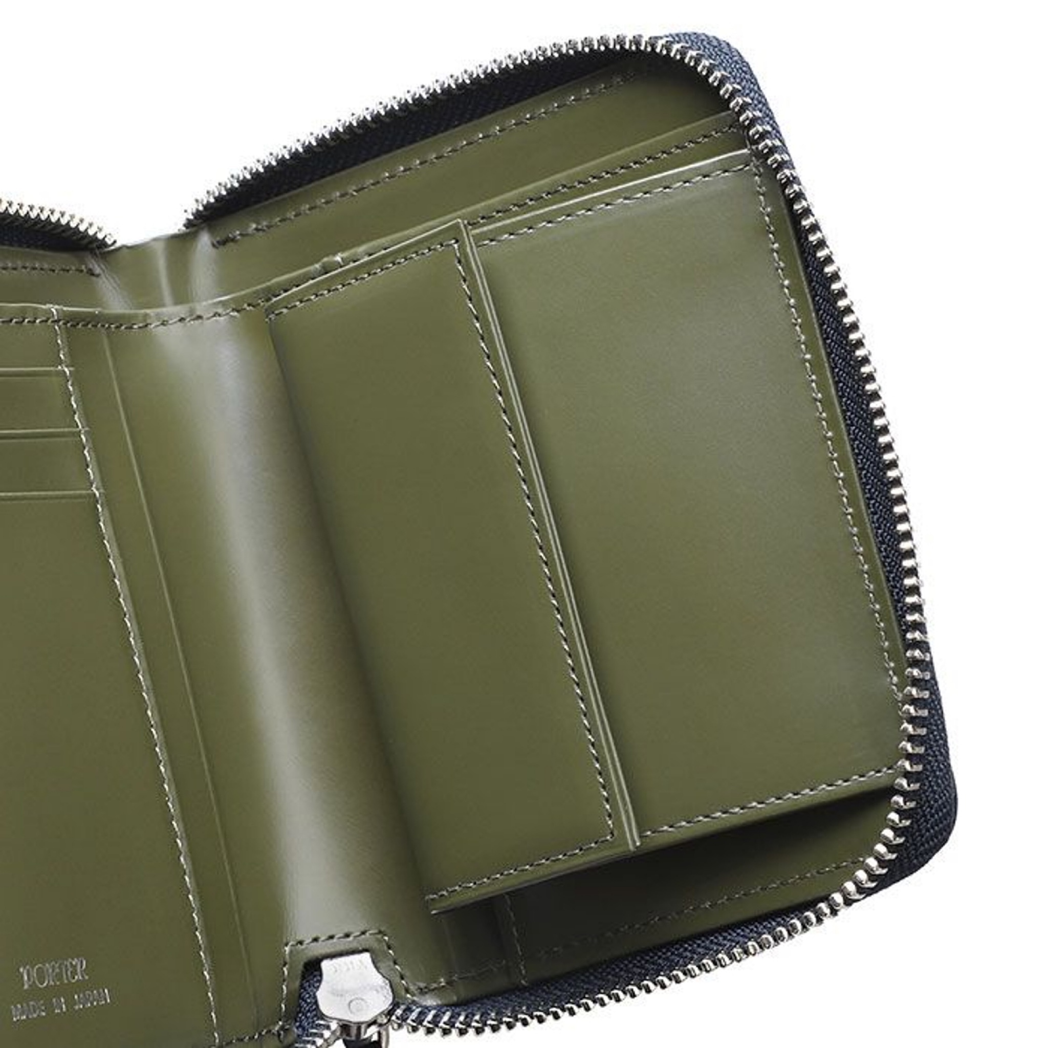 💥日本直送】PORTER PS LEATHER WALLET限定系列皮革面料格仔設計雙折銀