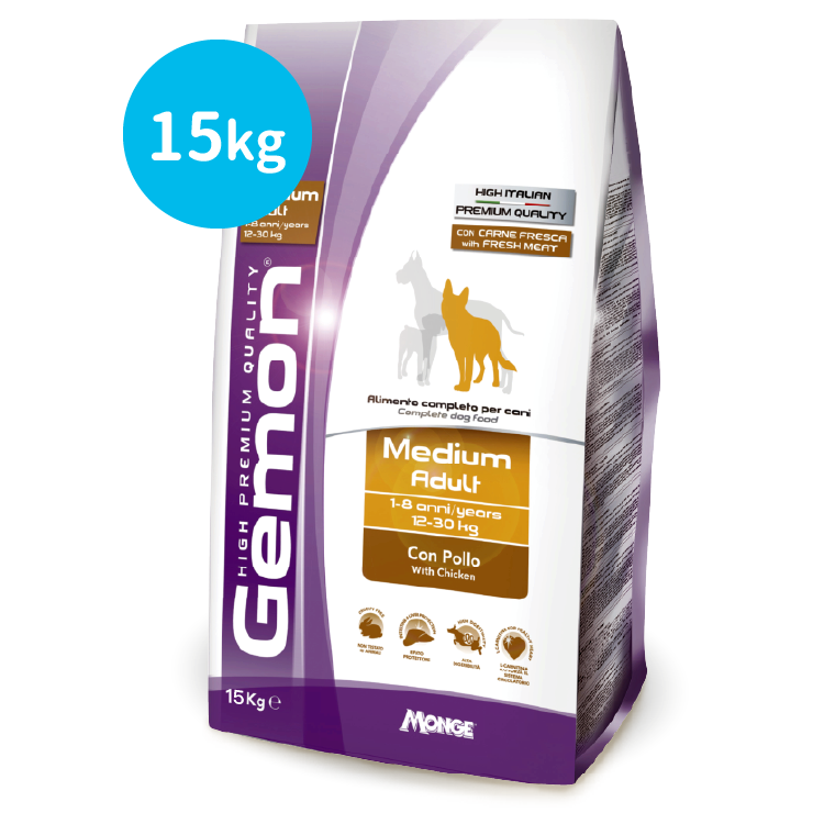 Gemon丨鮮雞肉 中型成犬配方 15kg (GEM-6081)