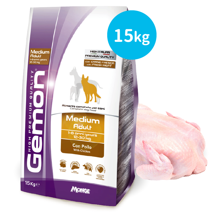 Gemon丨鮮雞肉 中型成犬配方 15kg (GEM-6081)