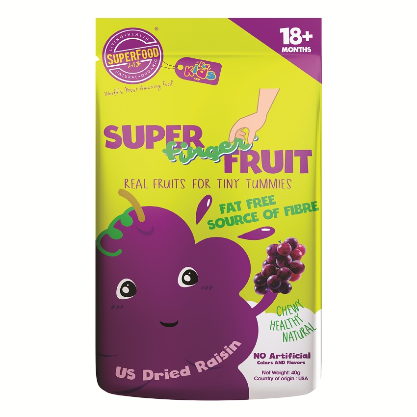 SuperFood Lab - 益纖活腸UP美國黑提子粒粒40g