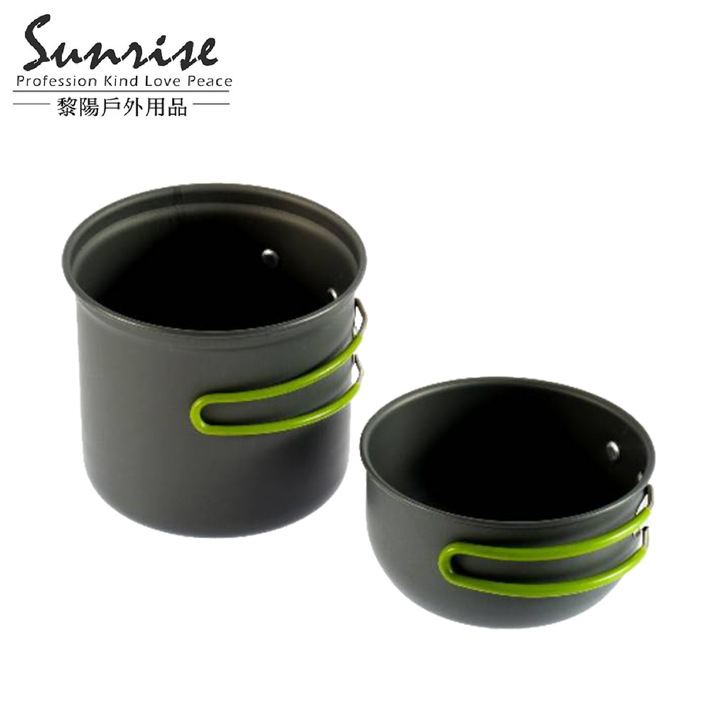 1-2人攜帶式鍋碗組(附收納袋) 露營/登山/套鍋/套鍋組/炊具/野炊用具 51CCP101