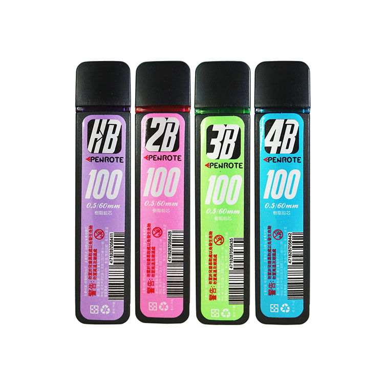 【PENROTE筆樂】100入高容量樹脂鉛芯