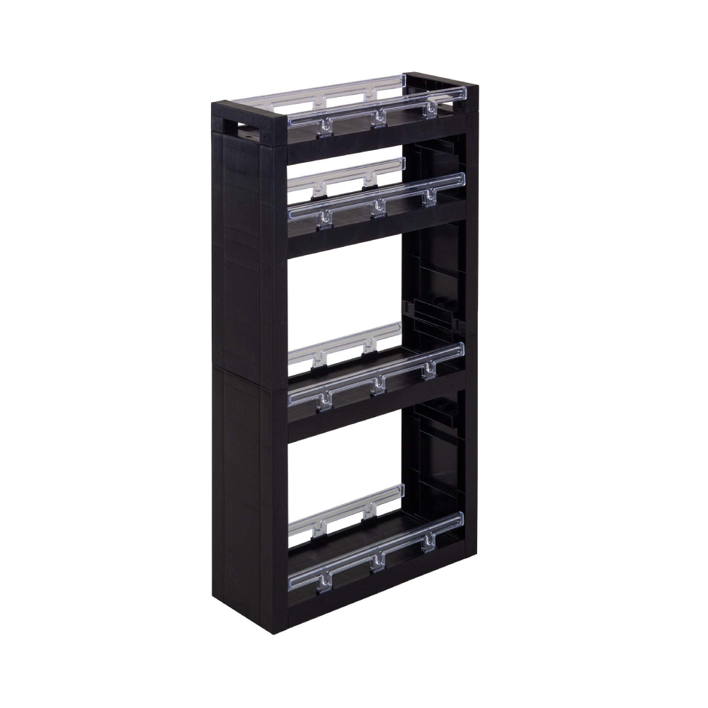 【日本平和】可調節隙縫推車/木炭黑