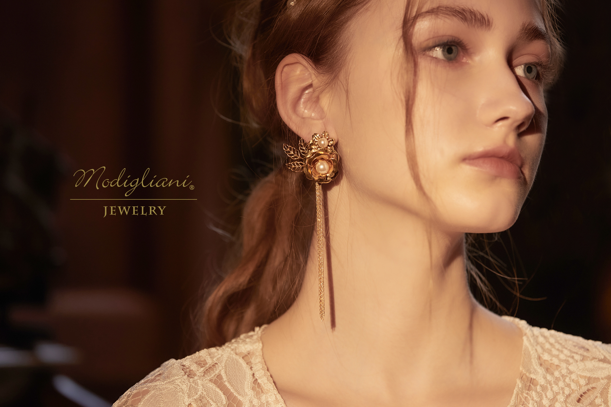 黃銅飾品,黃銅,花草,繁複,花草,耳環,垂墜式耳環,施華洛世奇水晶珍珠,