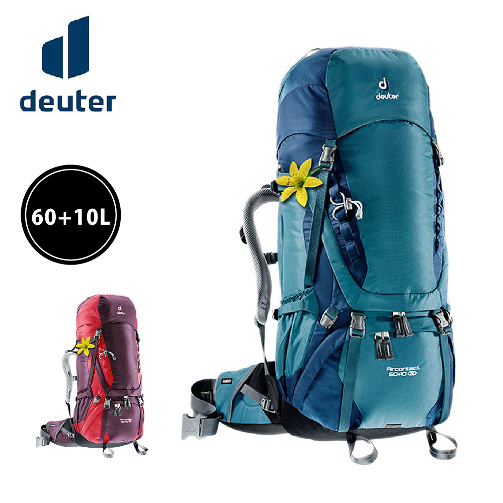 Deuter 3320416 AIRCONTACT拔熱透氣背包 60+10SL 女款 (2色) 女性適用/登山/健行/自助旅行 73A3320416