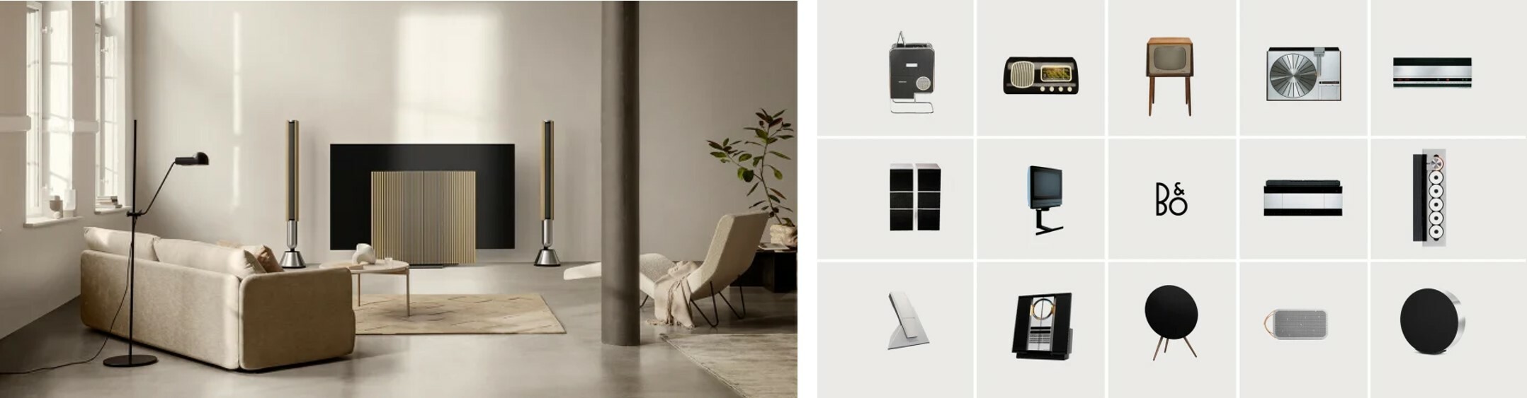 B&O是來自丹麥的音響品牌，每項產品不僅是音響，更是時尚的居家擺飾。