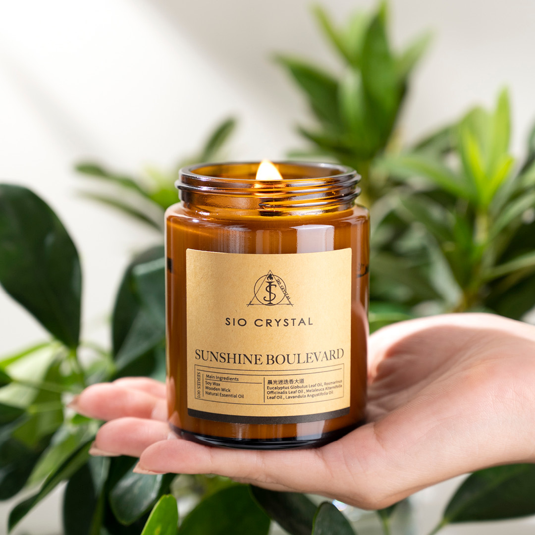 Sunshine Boulevard【晨光迷迭香大道】天然植物精油香氛蠟燭