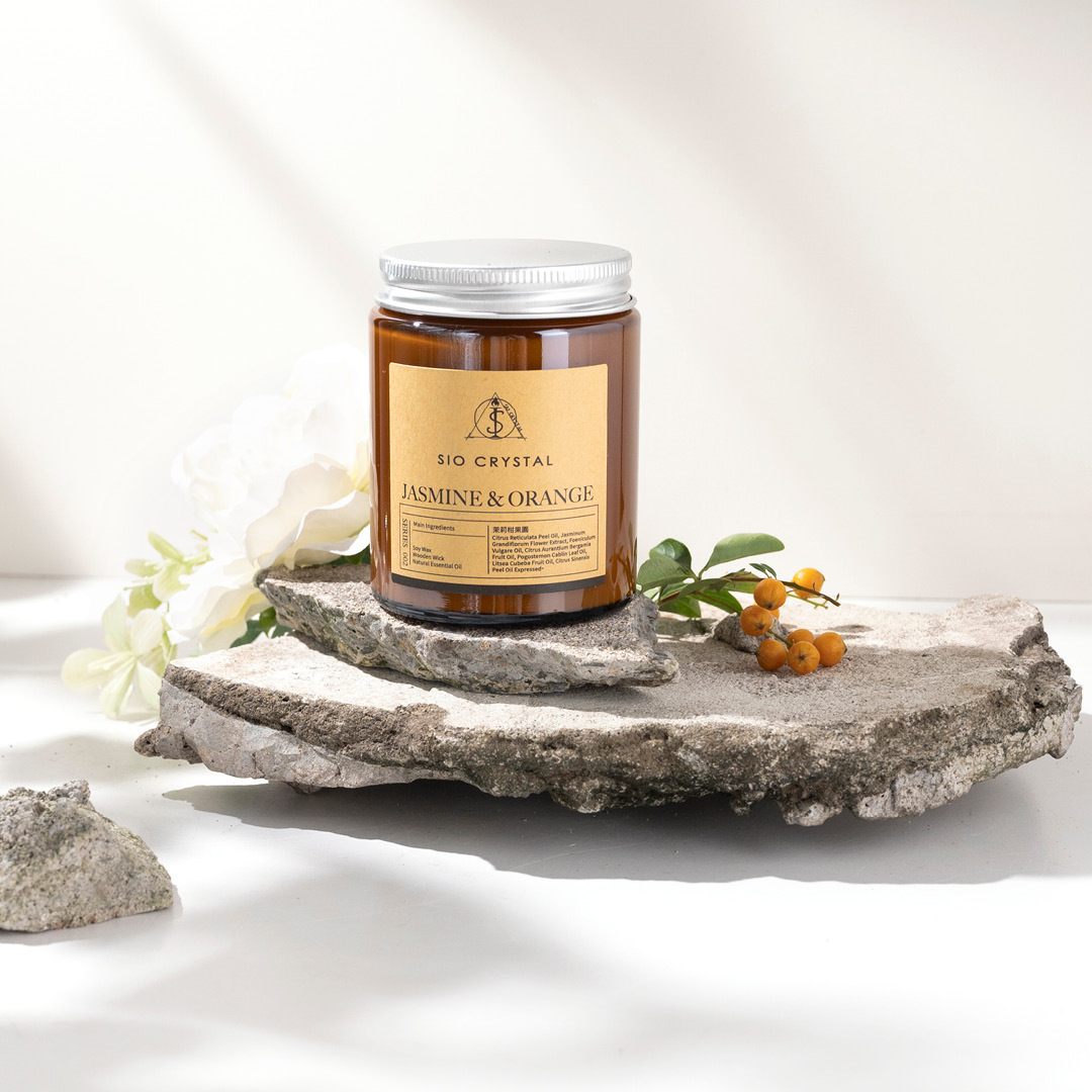 Jasmine \u0026 Orange【茉莉柑果園】天然植物精油香氛蠟燭, image size:1080x1080