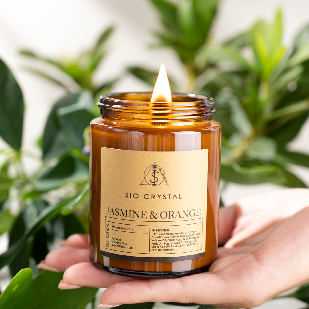 Jasmine \u0026 Orange【茉莉柑果園】天然植物精油香氛蠟燭, image size:1080x1080