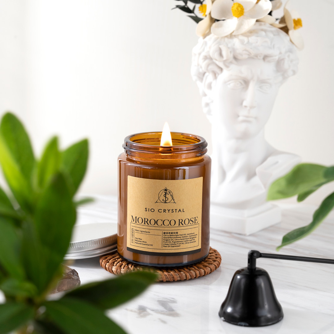 Morocco Rose【摩洛哥紫玫瑰】天然植物精油香氛蠟燭