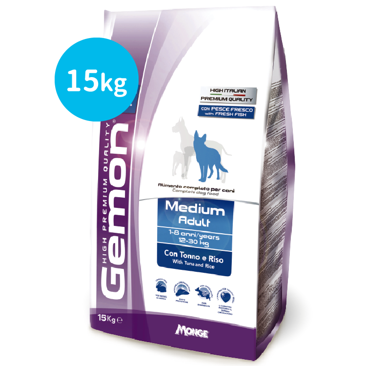 Gemon 丨鮮吞拿魚米飯 成犬配方 15kg  (GEM-6104)
