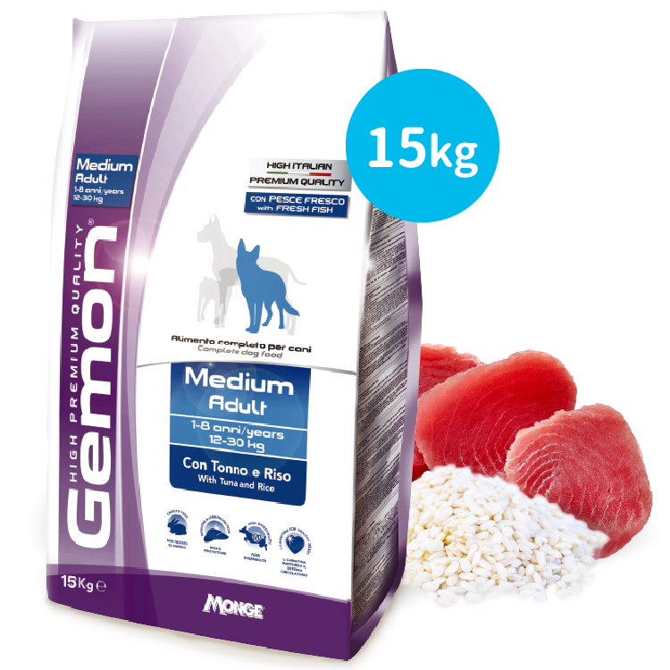 Gemon 丨鮮吞拿魚米飯 成犬配方 15kg  (GEM-6104)