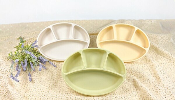 韓國BlueMama 鉑金矽膠幼兒吸附餐盤《六色》