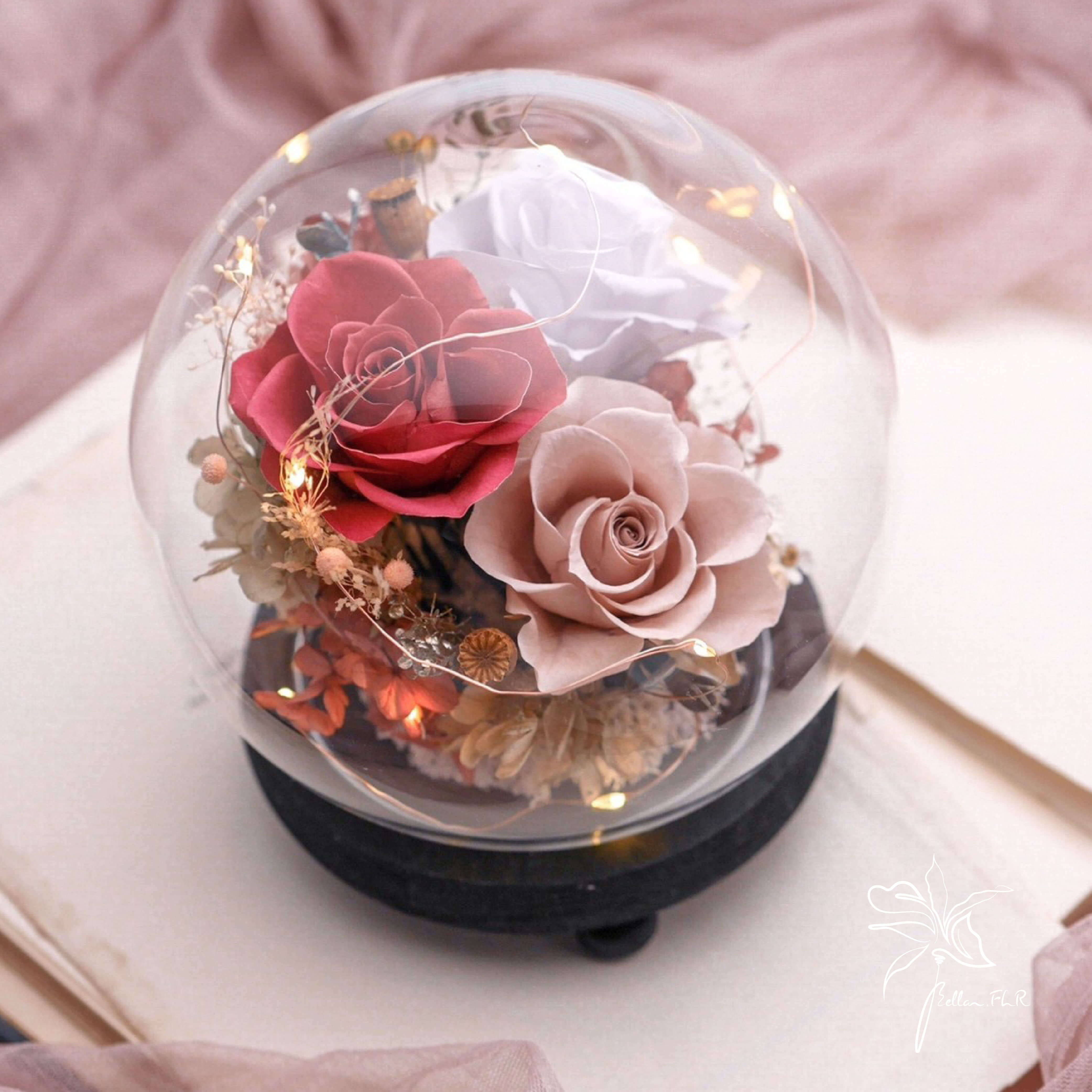 【相遇幸福】圓球玻璃花盅-中