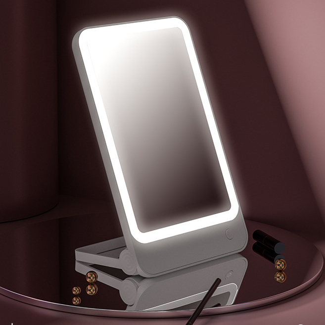 玻璃挂墻LED折疊鏡