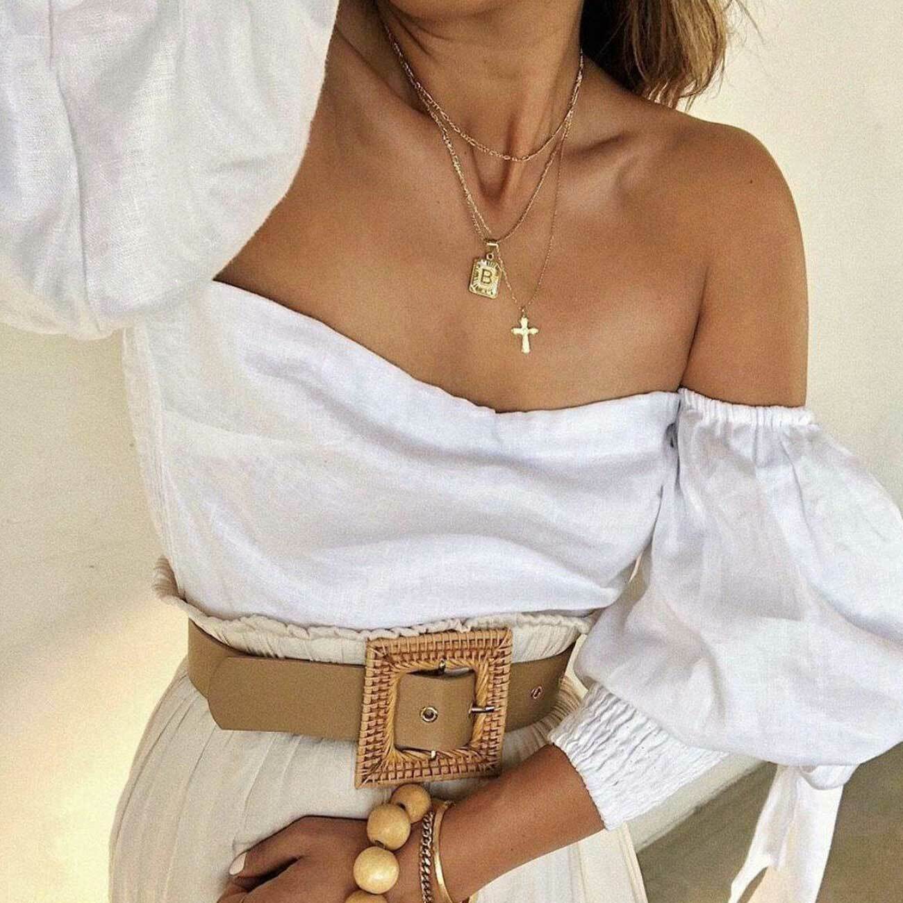 美國 Bracha // 項鍊/ Initial Card Necklace