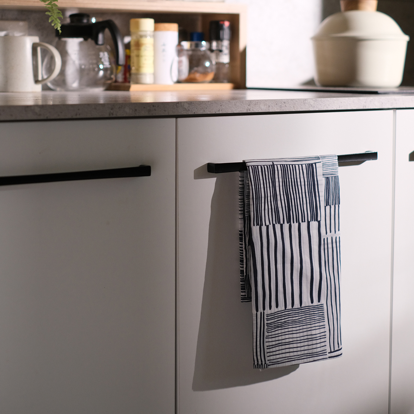 二重紗大茶巾 / 編織深藍