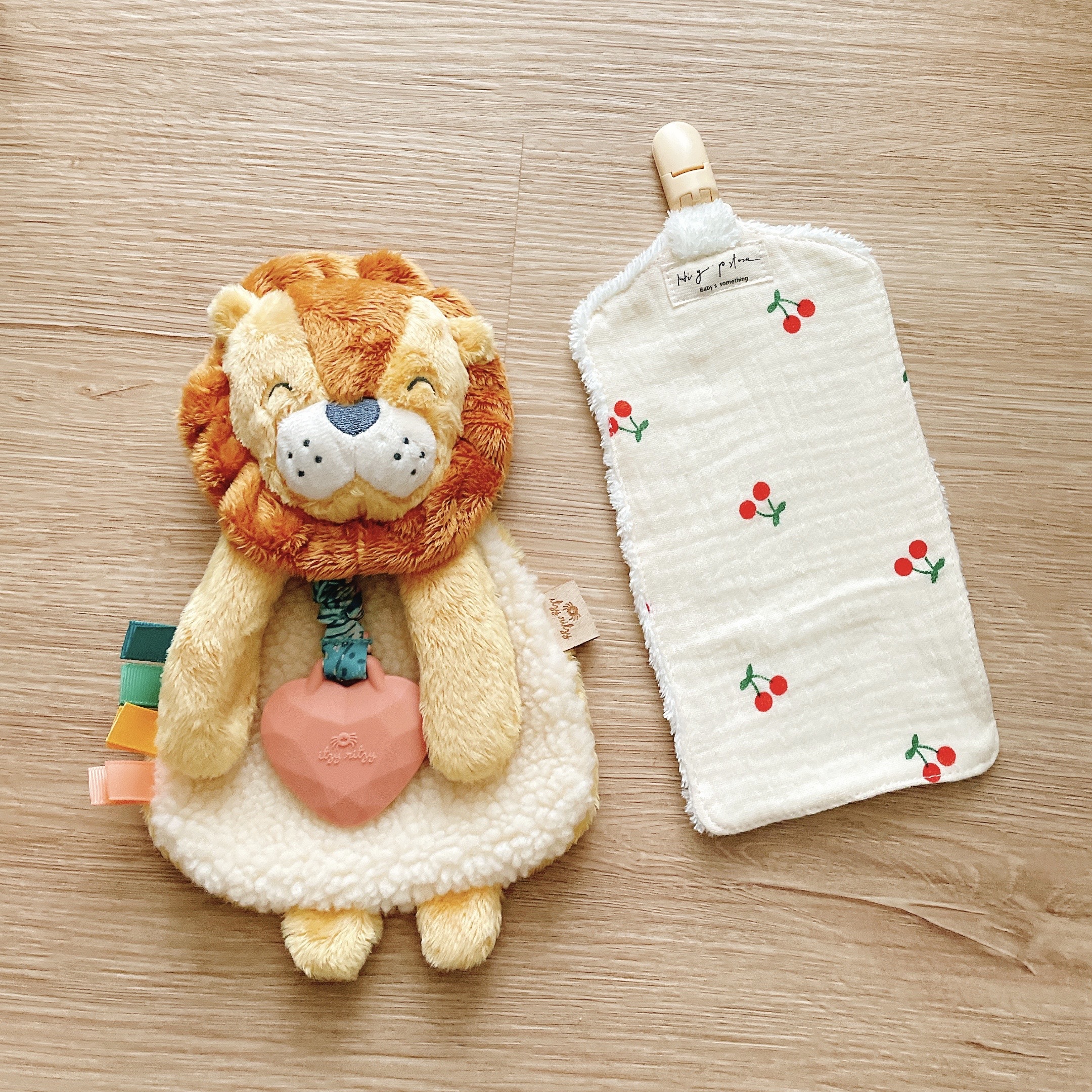 Hi Y.P store-手作手帕夾-鵝黃櫻桃