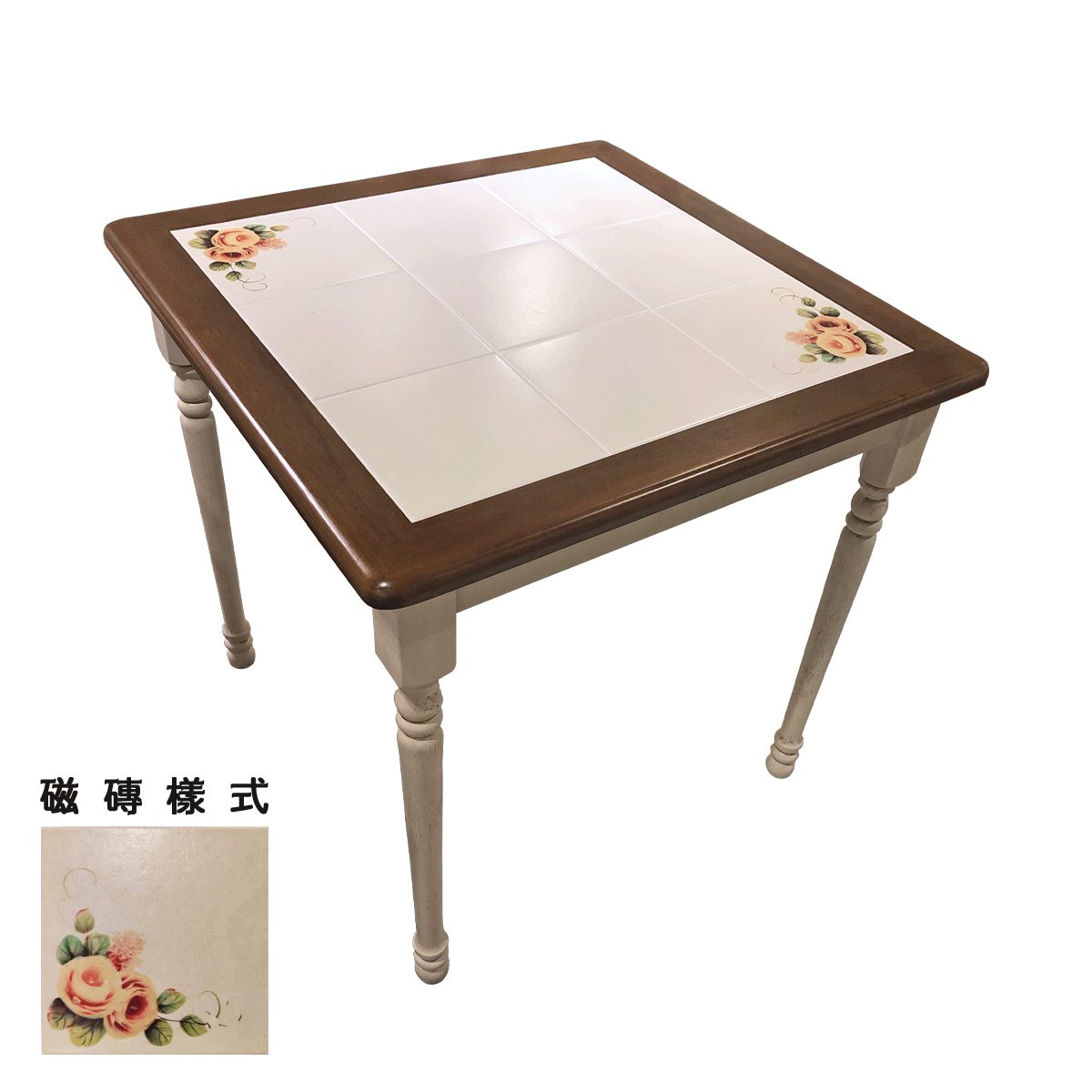 【GPE磁磚】磁磚方型餐桌-74cm