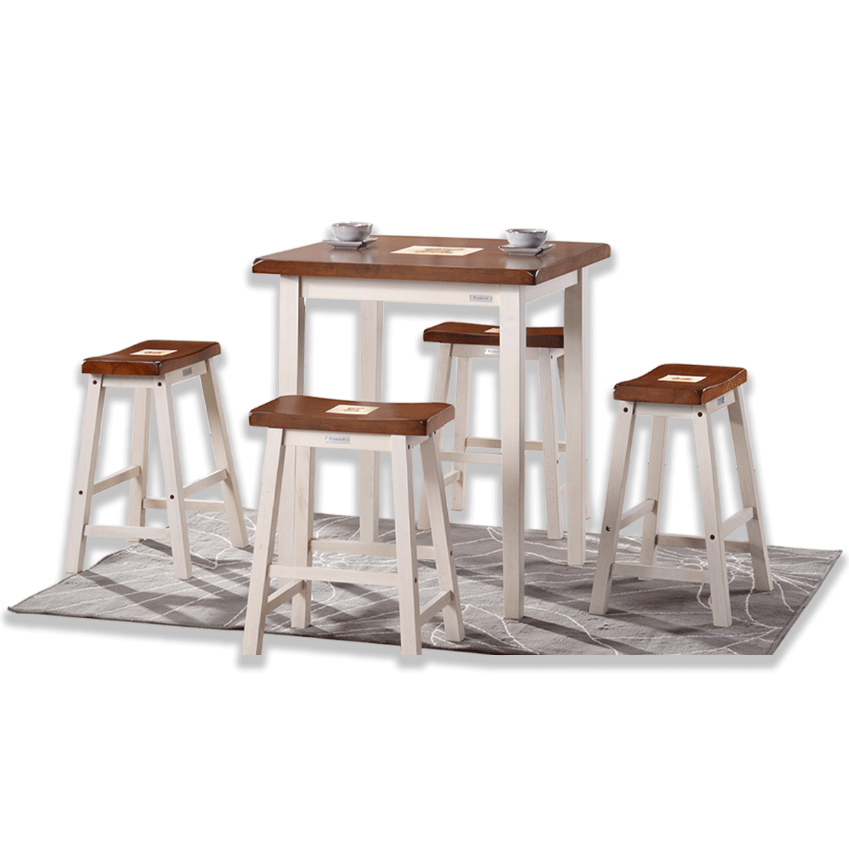 【GPE磁磚】磁磚高腳方桌椅(可拆買)